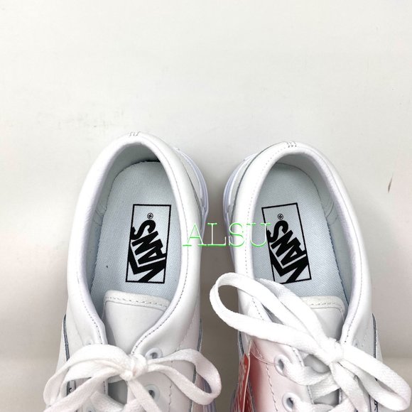VANS ERA STACKED PLATFORM Low Top LEATHER White Shoes Women’s Size VN0A4BTOOER - Picture 6 of 9